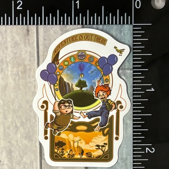 🌀10/$10🌀 Disney Pixar Up Reusable Waterproof Vinyl Sticker Decal - Picture 1 of 1